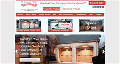 Desktop Screenshot of overheaddoorcentralmo.com